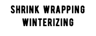 shrink wrapping winterizing
